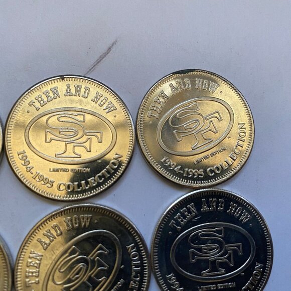 San Francisco 49ers then and now 1994-95 collectable coins 12 of 20 Lot #7 - Picture 10 of 11